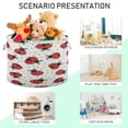thumbnail image 5 of BZSMCE Decorative Storage Open Bins 20x14in In Ladybugs Art Array Printed, 5 of 6