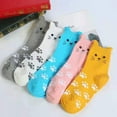 thumbnail image 6 of G&Y Women's Cat Socks, Animal Novelty Socks, 5Pairs, Mix Color Set 1, 6 of 6