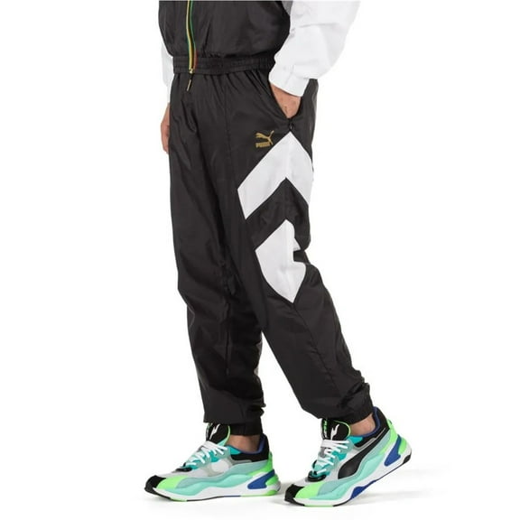 Puma Mens Unity Worldhood Athletic Track Pants, Black, Small