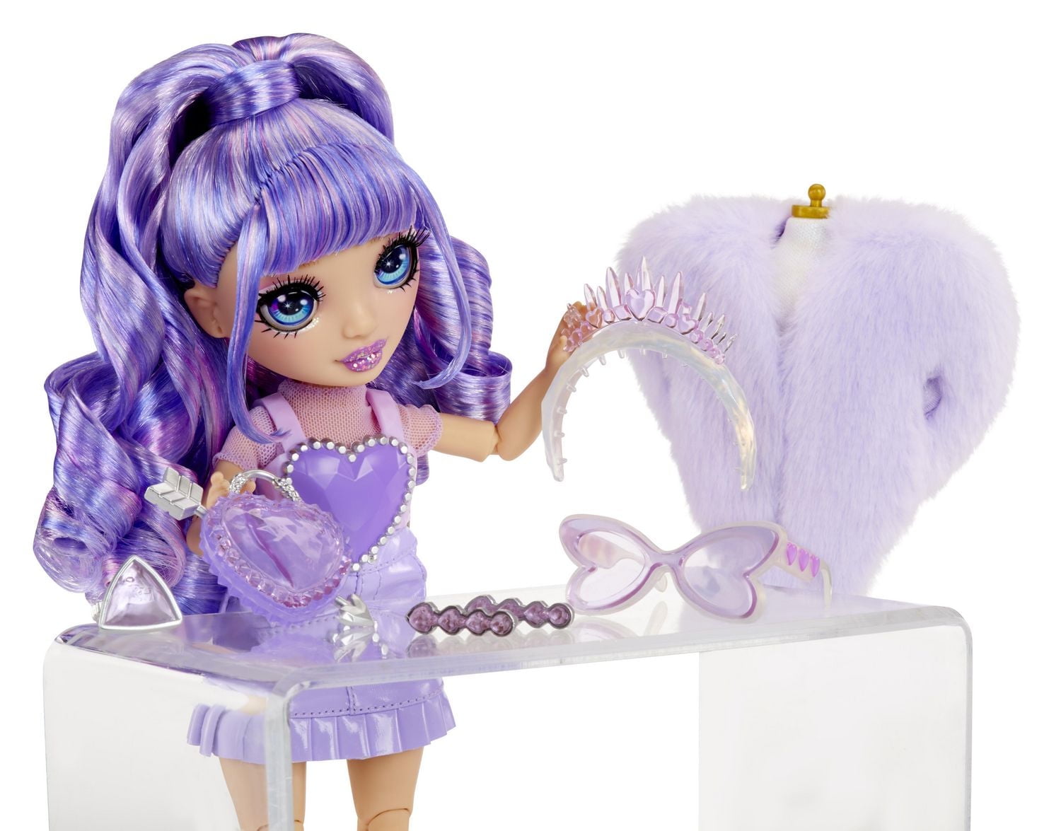 Rainbow High Creative Crystals Violet - Purple 11” Fashion Doll