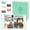 Mint Green, variant on RECUTMS 4x6 Photo Album, PU Leather Picture Book Holds 200 Photos, Elegant Floral Family Keepsake, Baby Memory & Wedding Photo Holder (Beige)