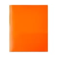 thumbnail image 2 of Pen+Gear 3-Prong 2-Pocket Poly Folder, Orange, 2 of 7