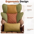 thumbnail image 6 of Ultifit Big and Tall Office Chair PU Leather, Executive Chair with Footrest, High Back Desk Chair with Lumbar Support, Ergonomic Computer Chair, Brown, 6 of 9