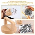 thumbnail image 5 of Wood Baren for Printmaking,Beech Block Printing Tool, 5 of 5