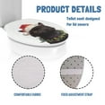 thumbnail image 6 of ZIATUBLE Christmas Black Cat Toilet Lid Dust Cover Machine Washable Seat Covers Easy to Install Toilet Lid Cover with Stretch Edges Seat Protector Cover for Home Xmas Decor, 6 of 6