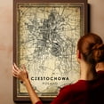 thumbnail image 6 of Czestochowa Vintage Map Prints Canvas, Poland Map Art Canvas, Canvas, Czestochowa Map City style vintage Canvas , Canvas Wall Art, Street Map Artwork Canvas, 6 of 6