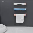thumbnail image 2 of Cateissary Estante de almacenamiento para barra de toallas montado en la pared, estante organizador de toallas de baño autoadhesivo resistente al Almacenamiento y organización del hogar, 2 of 6