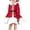 Elf, variant on Renewold Christmas Winter Outdoor Kids A Line Dress Reindeer Snowflake Long Sleeve High Waistline Swing Dress Girls Twirly Skater School Dresses Size XS