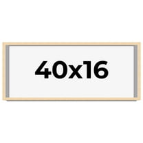 40x16 Frame Beige Real Wood Picture Frame Width 0.75 inches | Interior Frame Depth 0.5 inches |