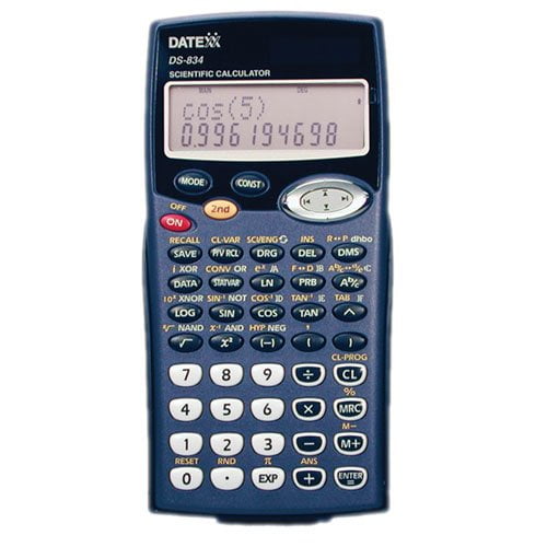 Datexx DS834 SolarPowered Scientific Calculator