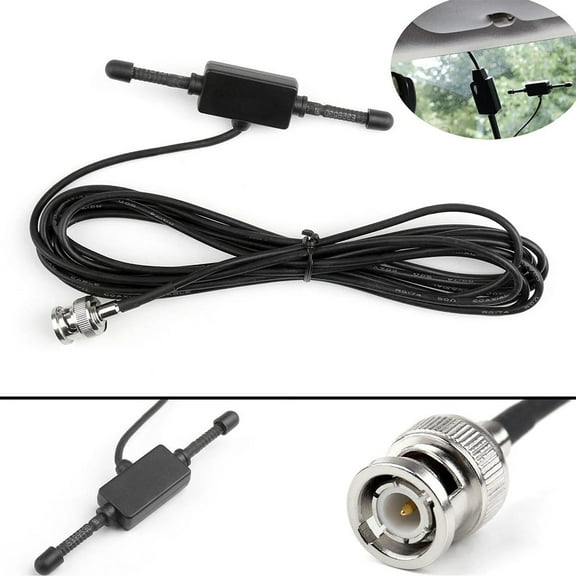 Efficient Glass Mount Scanner Antenna for Uniden and For RadioShack with BNC Type Connection and Wide Frequency Coverage