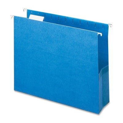 - Smead 64270 Sky Blue Colored Hanging Pockets with Tab SMD64270