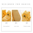 thumbnail image 2 of Sngxgn Baby Shoes Toddler Slippers Socks Boy Girl Walker Shoe Non Slip Sole(Yellow,0-6 M), 2 of 4
