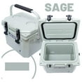 thumbnail image 5 of 10L-10.6 Quart Portable Hard Cooler Ice Chest, Perfect for Drinks, Lunch, Beach, Picnics, Boating, Camping and Travel with 2 Molded-in Cup Holders and Folding Aluminum Handle, 5 of 8