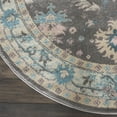 thumbnail image 4 of Nourison Tranquil Persian Grey/Pink 5'3" x ROUND Area Rug, (5 Round), 4 of 8