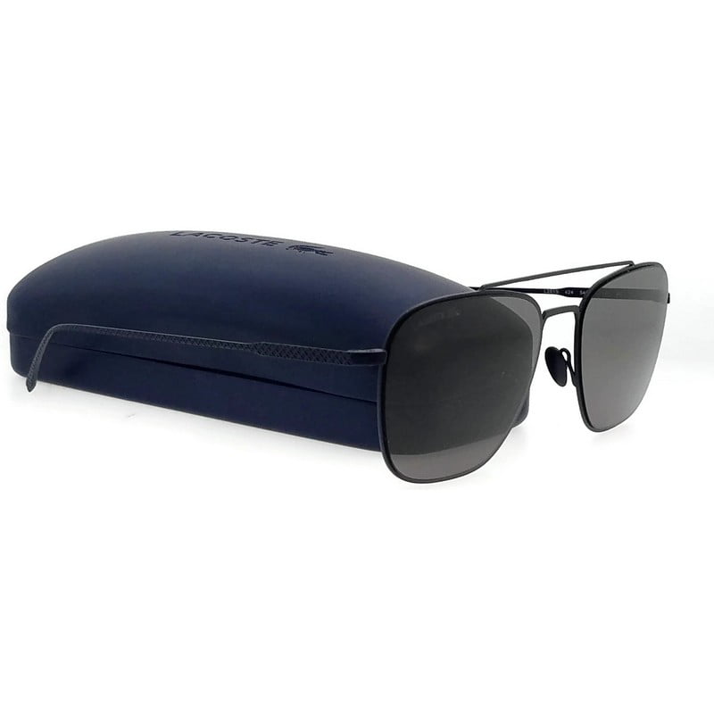 Dark Grey 54mm Sunglasses L201S 001 LACOSTE Black 