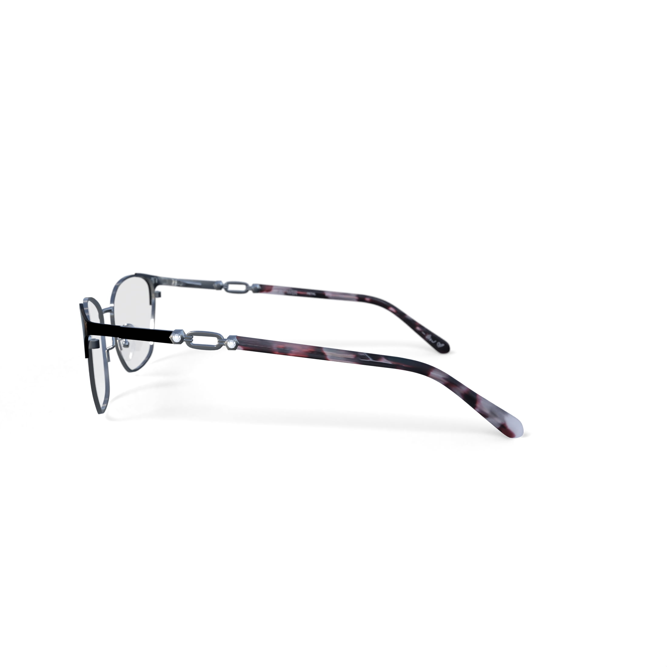 Flower Women's Petal Prescription Eyeglasses with Case, Gold