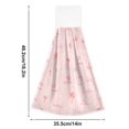 thumbnail image 2 of Dailycode Kitchen Wash Cloths with Hanging Loops Absorbent Absorbent Quick Drying Hand Towels, 2 Pack, Tree Sailboat Sun, 2 of 7