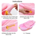 thumbnail image 4 of Asiento de bañera de bebé, asiento de baño para niños pequeños, alfombrilla de apoyo, bañera de ducha de bebé antideslizante ajustable, malla para sentarse para recién nacido Fason LN-1590, 4 of 5