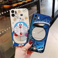 thumbnail image 4 of Carcasa IPhone 12 Pro MAX 12 Mini 11 X XR XS 6 6S 7 8 Plus Funda Nuevo Espejo De Arena Movediza Lindo Doraemon Soporte Blu-ray Pareja De Dibujos Animados IMD Teléfono Cubierta Suave, 4 of 4