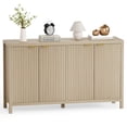 thumbnail image 6 of AODAILIHB Storage Cabinet Wood, Buffet Coffee Decorated Bar Cabinet, Kitchen Cabinet with Adjustable Dividers for Entryway, Dining Room, Natural, 4 Doors, 6 of 7