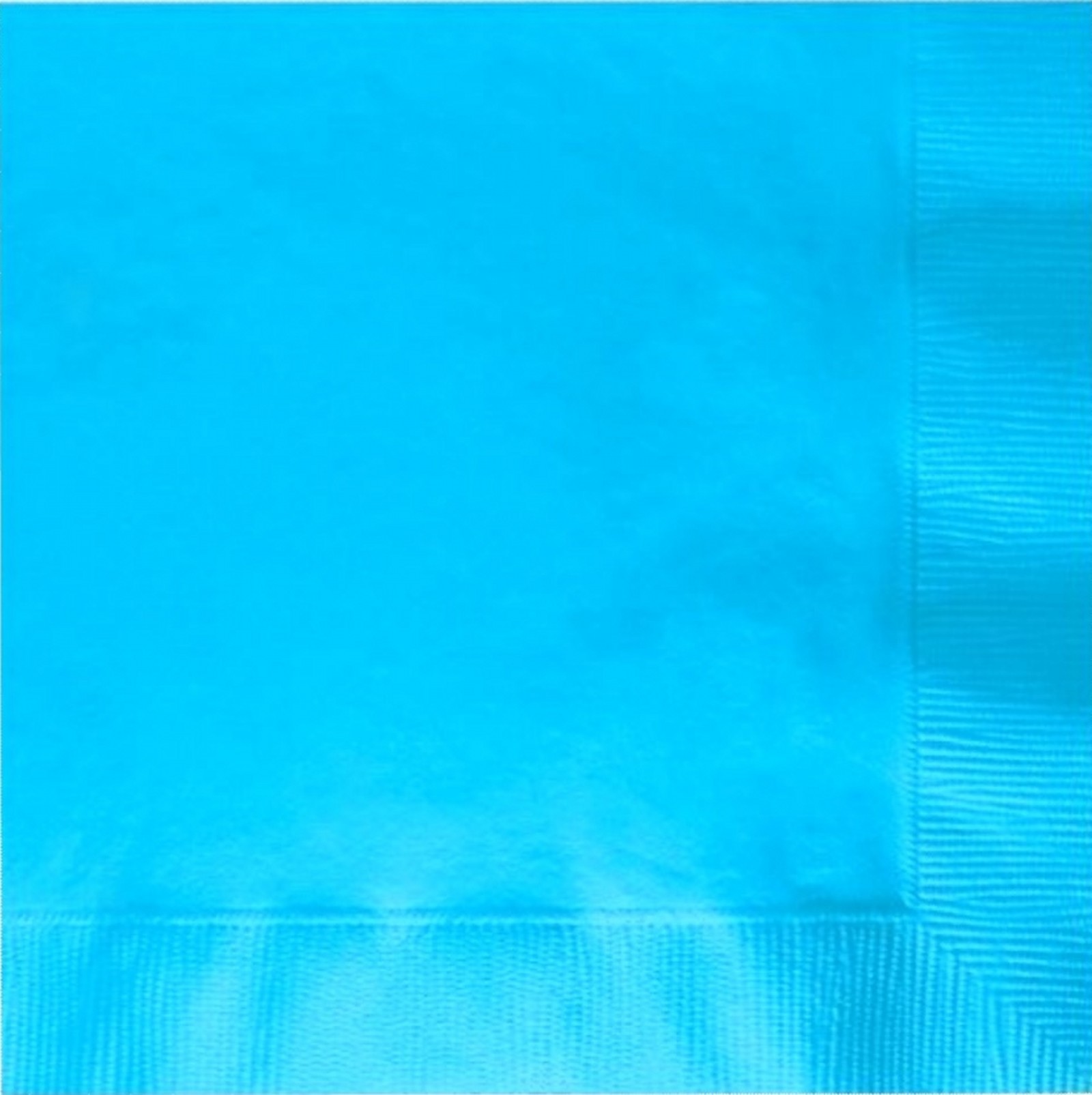 50 Plain Solid Colors Luncheon Dinner Napkins Paper Bermuda Blue