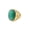 Gold-Dark Green, variant on Men's Stainless Steel Vintage Gothic Oval Gemstone Ring Engraved Dragon Style Gold Blue Size 12