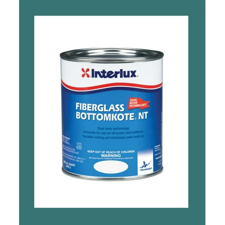 Interlux YBB359/QT Fiberglass Bottomkote NT Antifouling Paint - Green, Quart