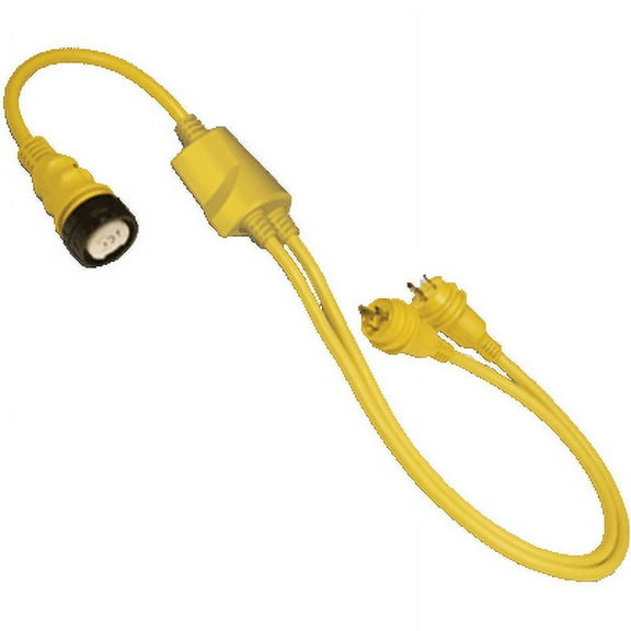 Marinco #RY504-2-30 Shore Power Adapter, Reverse Y, 50A 125/250V to two 30A