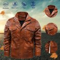 thumbnail image 2 of Vedolay Men's and Big Men's Casual Long Sleeve Button Down Jacket with Pockets Clothes Gold,XL, 2 of 5