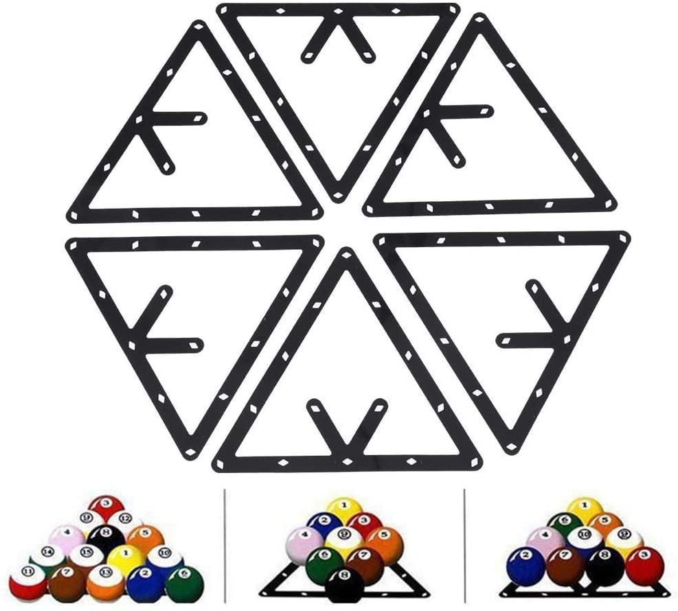 Abaodam Triangle Rack Pool Table Ball Holder Positioning Rack Billiard Accessory Ball Rack Holder Sheet Billiards Triangle Cue Accessories