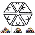 thumbnail image 1 of Billiard Rack, 6 Pcs / Set Triangle Rack Pool Table Ball Holder Positioning Rack Billiard Accessories, 1 of 7