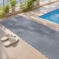 thumbnail image 6 of LACKUST Interlocking Floor Tiles 10 Pack, Non-Slip Drainage Mats with Holes, Waterproof PVC Modular Flooring for Bathroom Shower Garage Basement, 6 of 8