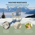 thumbnail image 6 of Westintrends Malibu Outdoor Rocking Chair Set of 2, All Weather Resistant Poly Lumber Classic Porch Rocker Chair, 350 lbs Support Patio Lawn Plastic Adirondack Chair, Sand, 6 of 16