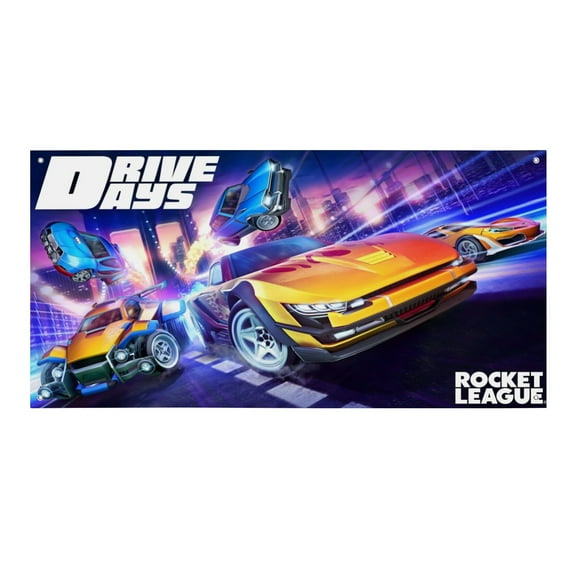 Rocket League-Theme Backdrops Banner Birthday Party Decor Supplies Personalized Party Backdrop Decoration,5x3ft（150x90cm）