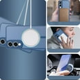 thumbnail image 6 of for Samsung Galaxy S25 Edge Case Compatible with MagSafe, Ultra Slim Anti-Fingerprint TPU+PC Material Hybrid Shockproof Back Cover, Lightweight Anti-Scratch Drop Protective Phone Case - Blue, 6 of 6