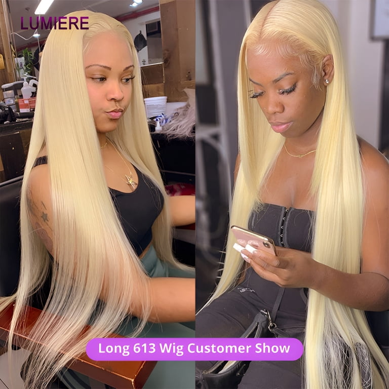 613 Honey Blonde Color 13x4 Lace Front Human Hair Wigs for  display picture 1