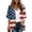Red, variant on JULMCOMO 4th of July Lightweight Cardigans for Women Stars Stripes Half Sleeve Independence Day Kimono Cover Ups Summer Tops White XL