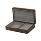 thumbnail image 4 of Caja organizadora de joyas, caja de regalo de recuerdo de viaje para anillos, collares y pulseras. Interior gris, 4 of 9