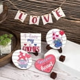 thumbnail image 3 of Valentine's Day Tiered Tray Decor Set,Wood Valentine's Day Table Decor Farmhouse Valentine's Day Decor Valentine Hugs Kisses, Heart Wooden Tabletop Signs for Valentines Day Gift, 3 of 6