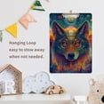 thumbnail image 2 of ALAZA Plastic Clipboard A4 Letter Size Decorative Clipboards for Students Women Men 9" x 12.5" Wolf Bohemia, 2 of 6