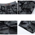 thumbnail image 3 of Tyhengta Mens Shorts Casual Comfortable Workout Shorts Drawstring Zipper Pockets Elastic Waist Camo Darkgray 36, 3 of 7