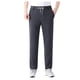 thumbnail image 1 of Pantalones de chándal de seda hielo para hombre - Pantalones deportivos holgados con bolsillos - Tejido de poliéster, cintura elástica, cintura alta, adecuados para el gimnasio y el uso diario, 1 of 4
