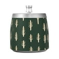 thumbnail image 7 of Yayeee Ashtray with Lid for Cigarette Smokeless Stainless Steel Home Ash Holder, Beige Plants, 7 of 7