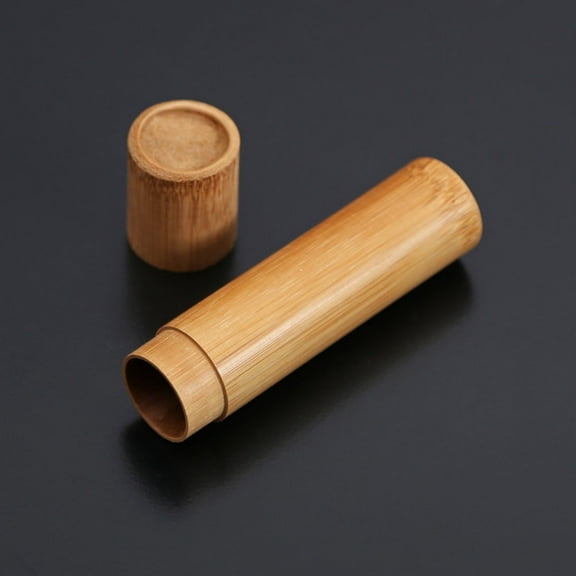 CATIEBYE Natural Bamboo Color Tea Canister for Travel Tea Storage 1Pcs