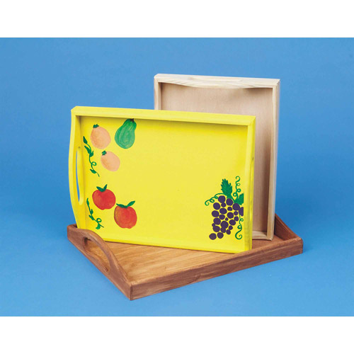 ONLINE Unfinished Wooden Trays (Set Of 3)