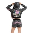 thumbnail image 2 of Ed Hardy Love Kills Slowly Pink Skull Zip Front Hoodie - EHW1800-93 (Black Leopard, XL), 2 of 2