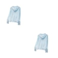 thumbnail image 2 of Minnieouse Abrigo Ropa de protección solar Sudadera con capucha Protector solar Chaqueta elástica de manga larga Señora para acondicionamiento Type9 NO9, 2 of 6