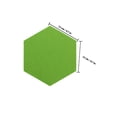 thumbnail image 2 of HAMPPLIES 24 Pcs Tableau d'Affichage Hexagonal Décoration Feutre Vert pour Adultes, 2 of 7