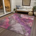 thumbnail image 4 of Dalyn Rugs Machine Washable Indoor/Outdoor Chantille Blush 3' x 5' Rug, 4 of 9
